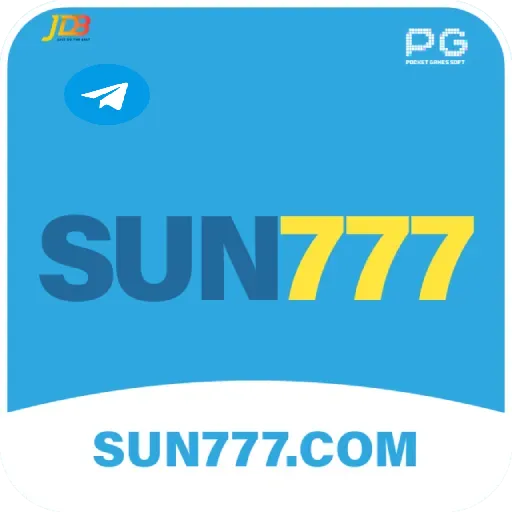 Imagem promovendo o canal oficial da sun777 no Telegram